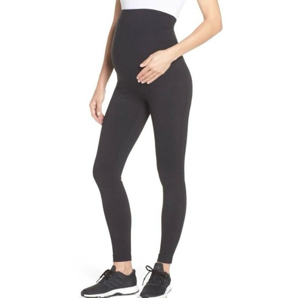ZELLA Black Mamasana Live In Ankle Maternity Pregnancy Active Legging Size Small